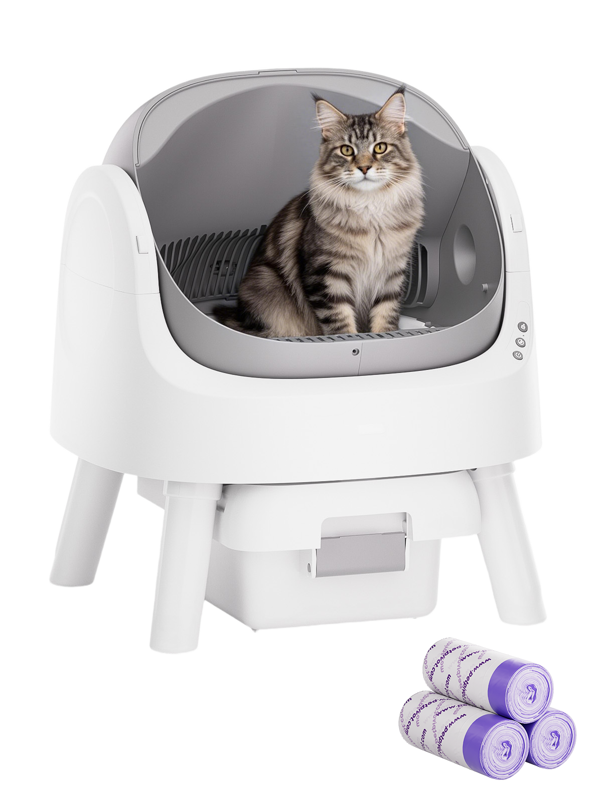 AutoScooper 11 Cat Litter Box-White